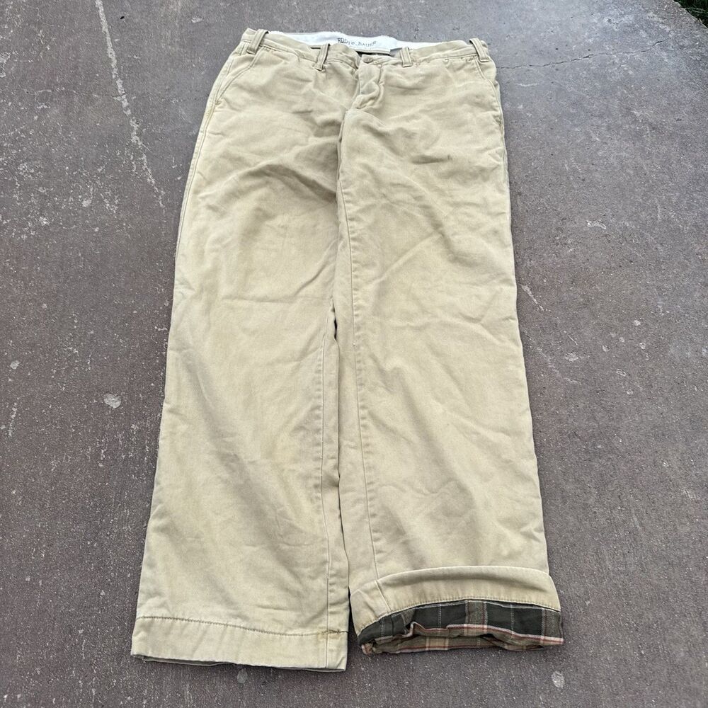 Eddie Bauer Blanket Lined Beige Pants Size 38x34